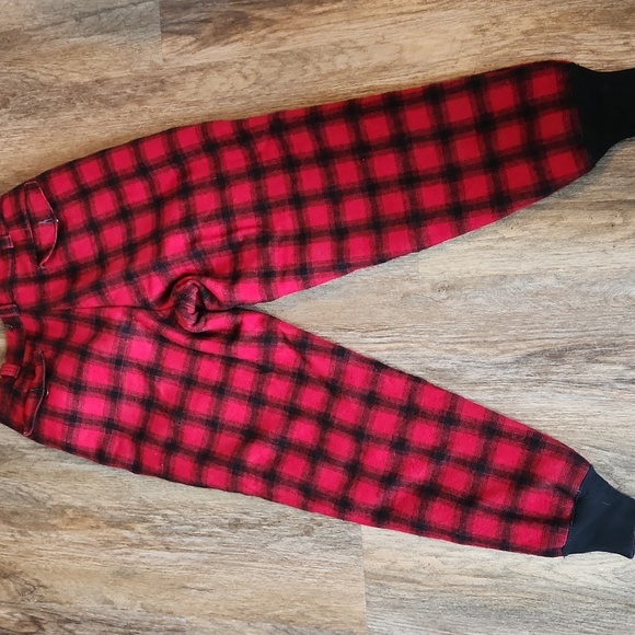Vintage 60's Woolrich Wool Hunting Pants Buffalo Plaid Fully Lined Mens 34x31 - Picture 6 of 7